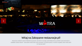 What Zakopane-restauracje.pl website looked like in 2021 (3 years ago)