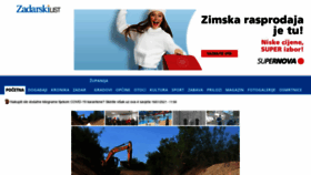 What Zadarskilist.hr website looked like in 2021 (3 years ago)