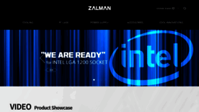 What Zalman.com website looked like in 2021 (3 years ago)