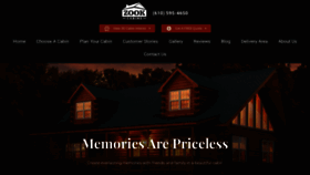 What Zookcabins.com website looked like in 2021 (3 years ago)