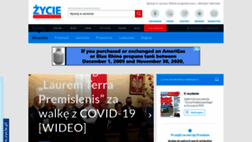 What Zycie.pl website looked like in 2021 (3 years ago)