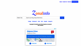 What Zonalinfo.com website looked like in 2021 (3 years ago)