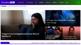 What Zulweb.com website looked like in 2021 (3 years ago)
