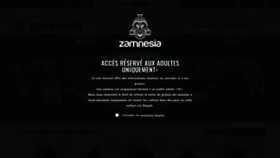 What Zamnesia.fr website looked like in 2021 (3 years ago)