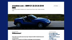 What Zroadster.com website looked like in 2021 (3 years ago)