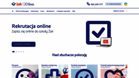 What Zak.edu.pl website looked like in 2021 (3 years ago)