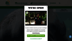 What Zootampa.org website looked like in 2021 (3 years ago)