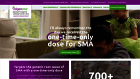 What Zolgensma.com website looked like in 2021 (5 years ago)