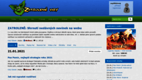 What Zatrolene-hry.cz website looked like in 2021 (3 years ago)