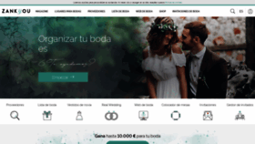 What Zankyou.es website looked like in 2021 (3 years ago)