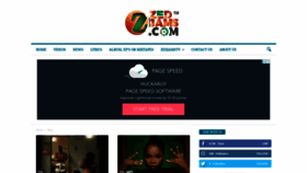What Zedjams.com website looked like in 2021 (3 years ago)