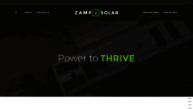 What Zampsolar.com website looked like in 2021 (3 years ago)