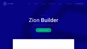 What Zionbuilder.io website looked like in 2021 (3 years ago)