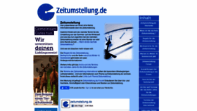 What Zeitumstellung.de website looked like in 2021 (3 years ago)