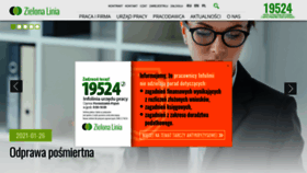 What Zielonalinia.gov.pl website looked like in 2021 (3 years ago)