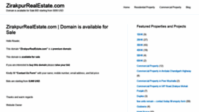 What Zirakpurrealestate.com website looked like in 2021 (3 years ago)