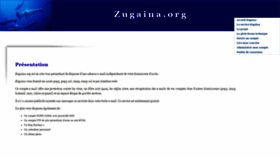 What Zugaina.org website looked like in 2021 (3 years ago)