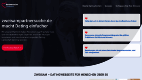 What Zweisampartnersuche.de website looked like in 2021 (3 years ago)