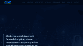 What Zionmarketresearch.com website looked like in 2021 (3 years ago)