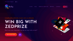 What Zedprize.com website looked like in 2021 (3 years ago)