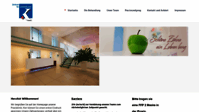 What Zahnheilkunde-senden.de website looked like in 2021 (3 years ago)