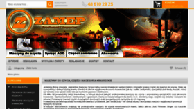 What Zamep.pl website looked like in 2021 (3 years ago)