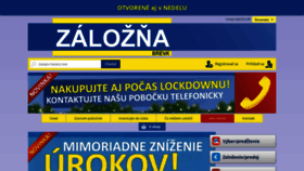 What Zaloznabreva.sk website looked like in 2021 (3 years ago)