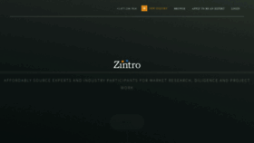 What Zintro.com website looked like in 2021 (3 years ago)