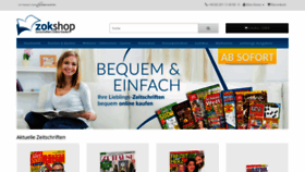 What Zok-shop.de website looked like in 2021 (3 years ago)