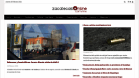 What Zacatecasonline.com.mx website looked like in 2021 (3 years ago)
