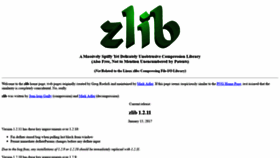 What Zlib.net website looked like in 2021 (3 years ago)