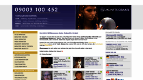 What Zukunfts-orakel.de website looked like in 2021 (5 years ago)