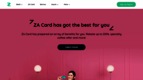 What Za.group website looked like in 2021 (3 years ago)