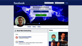What Zuckerberg.com website looked like in 2021 (3 years ago)