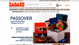 What Zabars.com website looked like in 2021 (3 years ago)