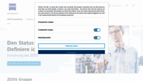 What Zeiss.de website looked like in 2021 (4 years ago)