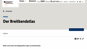 What Zukunft-breitband.de website looked like in 2021 (3 years ago)