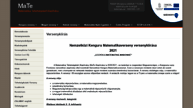 What Zalamat.hu website looked like in 2021 (3 years ago)
