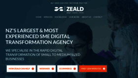 What Zeald.com website looked like in 2021 (3 years ago)