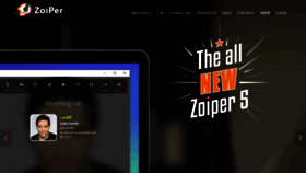 What Zoiper.com website looked like in 2021 (3 years ago)