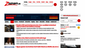 What Zoznam.sk website looked like in 2021 (3 years ago)