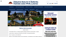 What Zsstefanikalc.edupage.org website looked like in 2021 (3 years ago)
