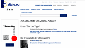 What Zitate.eu website looked like in 2021 (3 years ago)
