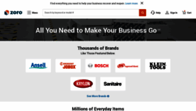 What Zoro.com website looked like in 2021 (4 years ago)