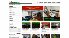 What Zaliauskai.lt website looked like in 2021 (3 years ago)