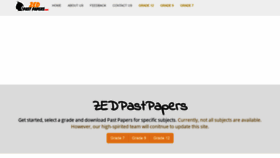 What Zedpastpapers.com website looked like in 2021 (3 years ago)