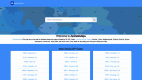 What Zipdatamaps.com website looked like in 2021 (3 years ago)