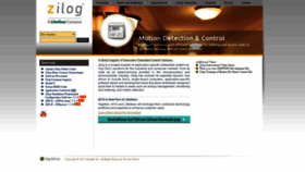 What Zilog.com website looked like in 2021 (3 years ago)