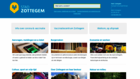 What Zottegem.be website looked like in 2021 (3 years ago)