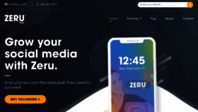 What Zeru.com website looked like in 2021 (3 years ago)